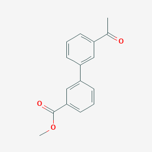 molecular formula C16H14O3 B7763274 Methyl 3'-acetyl[1,1'-biphenyl]-3-carboxylate 