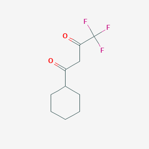 molecular formula C10H13F3O2 B7763289 1-Cyclohexyl-4,4,4-trifluoro-butane-1,3-dione CAS No. 67015-16-1