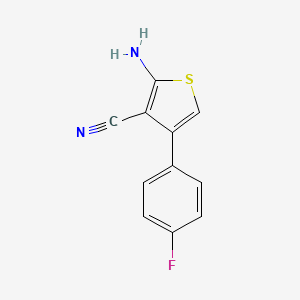 molecular formula C11H7FN2S B7763296 2-Amino-4-(4-fluorophenyl)thiophene-3-carbonitrile CAS No. 519016-84-3