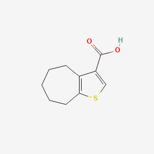 molecular formula C10H12O2S B7763301 5,6,7,8-tetrahydro-4H-cyclohepta[b]thiophene-3-carboxylic acid 