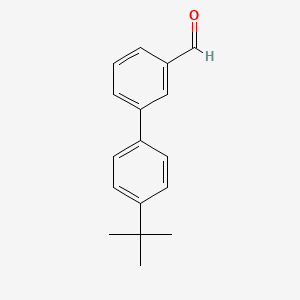 molecular formula C17H18O B7763316 4'-(tert-Butyl)-[1,1'-biphenyl]-3-carbaldehyde 