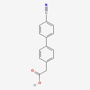 molecular formula C15H11NO2 B7763340 4'-Cyano-biphenyl-4-acetic acid 