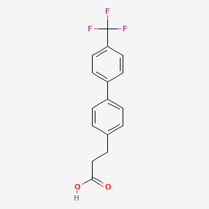 molecular formula C16H13F3O2 B7763355 4'-Trifluoromethylbiphenyl-4-propanoic acid 