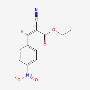 molecular formula C12H10N2O4 B7763363 ethyl (2Z)-2-cyano-3-(4-nitrophenyl)prop-2-enoate 