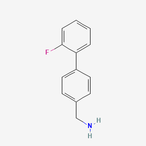 molecular formula C13H12FN B7763433 [4-(2-Fluorophenyl)phenyl]methanamine 