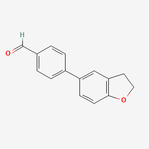 molecular formula C15H12O2 B7763452 4-(2,3-Dihydrobenzofuran-5-yl)benzaldehyde 