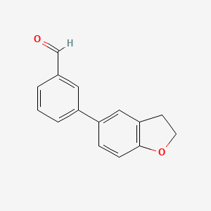 molecular formula C15H12O2 B7763458 3-(2,3-Dihydrobenzofuran-5-yl)benzaldehyde 