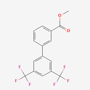 molecular formula C16H10F6O2 B7763470 Methyl 3-[3,5-bis(trifluoromethyl)phenyl]benzoate 