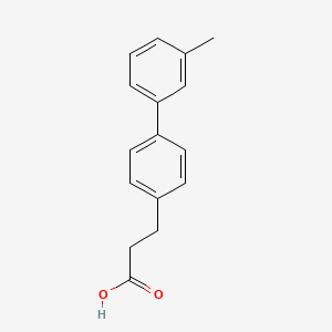 molecular formula C16H16O2 B7763474 3'-Methyl-biphenyl-4-propanoic acid 