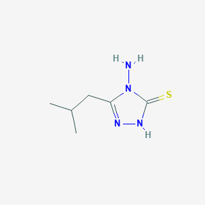 molecular formula C6H12N4S B7763489 4-amino-5-(2-methylpropyl)-4H-1,2,4-triazole-3-thiol 