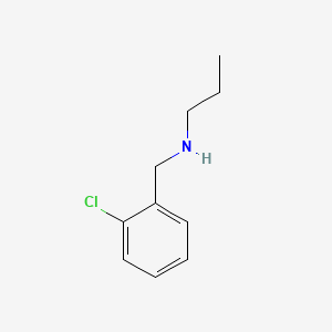 molecular formula C10H14ClN B7763544 N-(2-chlorobenzyl)propan-1-amine 