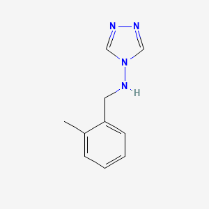 molecular formula C10H12N4 B7763588 N-(2-methylbenzyl)-N-(4H-1,2,4-triazol-4-yl)amine 