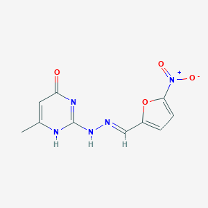 B077636 5-Nitro-2-Furaldehyde (4-Hydroxy-6-Methylpyrimidin-2-Yl)-Hydrazone CAS No. 13293-13-5