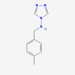 molecular formula C10H12N4 B7763603 N-[(4-Methylphenyl)methyl]-4H-1,2,4-triazol-4-amine 