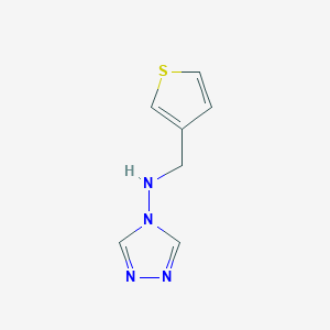molecular formula C7H8N4S B7763624 N-(thiophen-3-ylmethyl)-4H-1,2,4-triazol-4-amine 