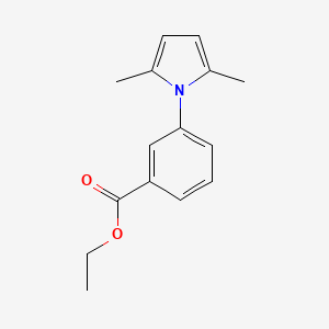 molecular formula C15H17NO2 B7763631 Ethyl 3-(2,5-dimethylpyrrol-1-yl)benzoate CAS No. 168618-34-6