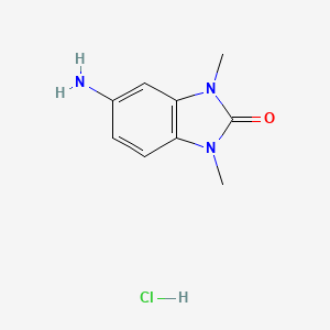 molecular formula C9H12ClN3O B7763649 5-Amino-1,3-dimethyl-1,3-dihydrobenzoimidazol-2-one hydrochloride 