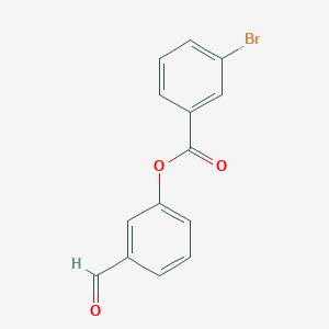 molecular formula C14H9BrO3 B7763665 3-Formylphenyl 3-bromobenzoate 