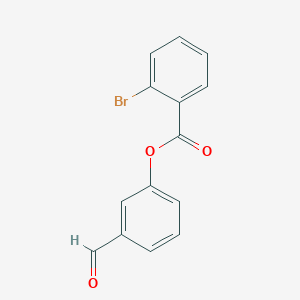 molecular formula C14H9BrO3 B7763673 3-Formylphenyl 2-bromobenzoate 