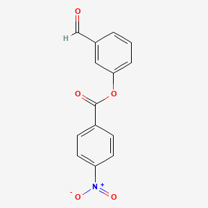 molecular formula C14H9NO5 B7763674 3-Formylphenyl 4-nitrobenzoate 