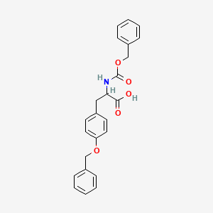 molecular formula C24H23NO5 B7763685 2-(Benzyloxycarbonylamino)-3-(4-benzyloxyphenyl)propanoic acid 