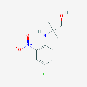 molecular formula C10H13ClN2O3 B7763723 2-[(4-Chloro-2-nitrophenyl)amino]-2-methylpropan-1-ol CAS No. 5139-30-0