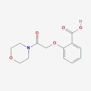molecular formula C13H15NO5 B7763784 2-[2-(morpholin-4-yl)-2-oxoethoxy]benzoic acid, AldrichCPR 