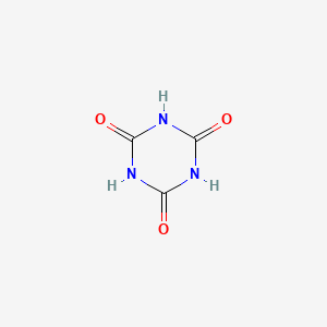 molecular formula C3H3N3O3<br>C3H3N3O3<br>C3N3(OH)3<br>C3N3(OH)3 B7763817 Cyanuric acid CAS No. 40580-20-9
