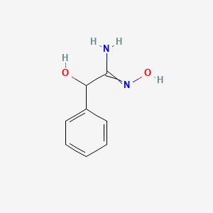 molecular formula C8H10N2O2 B7763855 (2RS)-N',2-dihydroxy-2-phenylethanimidamide 