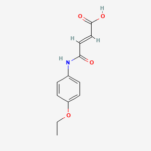 molecular formula C12H13NO4 B7763926 (2E)-4-[(4-ethoxyphenyl)amino]-4-oxobut-2-enoic acid 