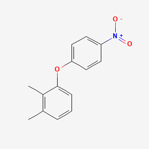 molecular formula C14H13NO3 B7763933 1,2-Dimethyl-3-(4-nitrophenoxy)benzene CAS No. 23471-68-3