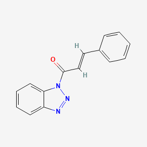 molecular formula C15H11N3O B7763937 (2E)-1-(1H-1,2,3-Benzotriazol-1-yl)-3-phenylprop-2-en-1-one CAS No. 26112-94-7