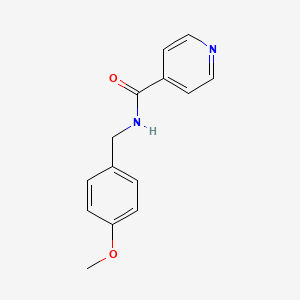 N-[(4-methoxyphenyl)methyl]pyridine-4-carboxamide