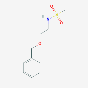 molecular formula C10H15NO3S B7763972 N-(2-phenylmethoxyethyl)methanesulfonamide 