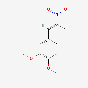 molecular formula C11H13NO4 B7763977 3,4-Dimethoxy-beta-methyl-beta-nitrostyrene CAS No. 37629-53-1