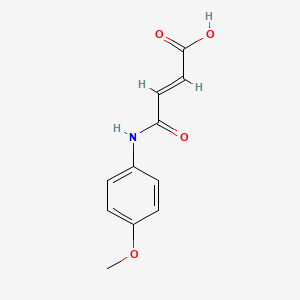 molecular formula C11H11NO4 B7763989 4-(4-Methoxyanilino)-4-oxobut-2-enoic acid CAS No. 37904-20-4