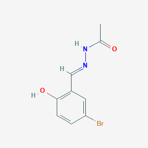 molecular formula C9H9BrN2O2 B7764015 N'-(5-bromo-2-hydroxybenzylidene)acetohydrazide CAS No. 143361-71-1