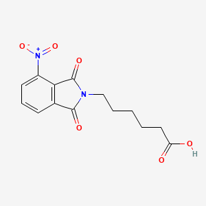 molecular formula C14H14N2O6 B7764036 6-(4-nitro-1,3-dioxo-1,3-dihydro-2H-isoindol-2-yl)hexanoic acid CAS No. 15728-06-0