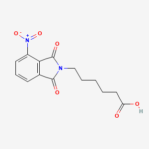 B7764036 6-(4-nitro-1,3-dioxo-1,3-dihydro-2H-isoindol-2-yl)hexanoic acid CAS No. 15728-06-0