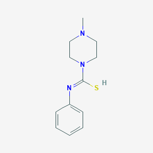 4-methyl-N-phenylpiperazine-1-carboximidothioic acid