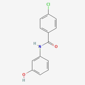 molecular formula C13H10ClNO2 B7764244 4-Chloro-N-(3-hydroxyphenyl)benzamide 