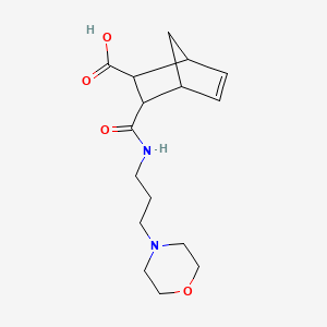 molecular formula C16H24N2O4 B7764331 3-{[3-(Morpholin-4-yl)propyl]carbamoyl}bicyclo[2.2.1]hept-5-ene-2-carboxylic acid 