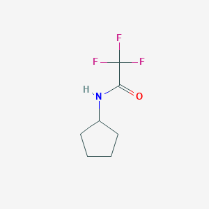molecular formula C7H10F3NO B7764339 N-Cyclopentyl-2,2,2-trifluoroacetamide 