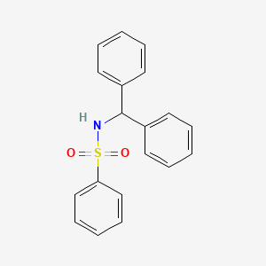 molecular formula C19H17NO2S B7764347 N-benzhydrylbenzenesulfonamide 