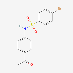 molecular formula C14H12BrNO3S B7764517 N-(4-acetylphenyl)-4-bromobenzenesulfonamide CAS No. 76883-70-0