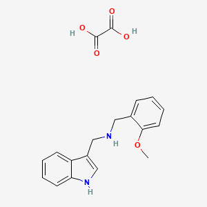 N-(1H-indol-3-ylmethyl)-1-(2-methoxyphenyl)methanamine;oxalic acid
