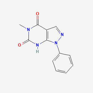 molecular formula C12H10N4O2 B7764747 5-methyl-1-phenyl-1H-pyrazolo[3,4-d]pyrimidine-4,6(5H,7H)-dione 