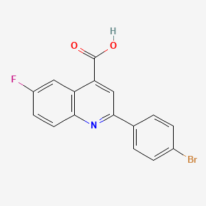 molecular formula C16H9BrFNO2 B7764763 2-(4-Bromophenyl)-6-fluoroquinoline-4-carboxylic acid CAS No. 588693-14-5
