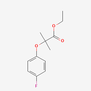 molecular formula C12H15FO3 B7764774 2-(4-氟苯氧基)-2-甲基丙酸乙酯 CAS No. 587-12-2