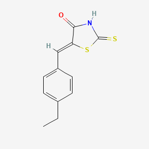 molecular formula C12H11NOS2 B7764810 (5Z)-5-(4-ethylbenzylidene)-2-sulfanyl-1,3-thiazol-4(5H)-one 